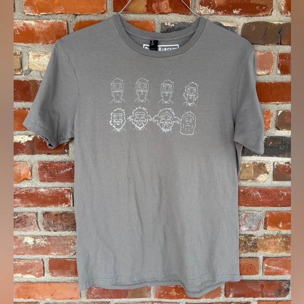 Bob’s Burgers T Shirt Grey Unisex Sz Large Preowned